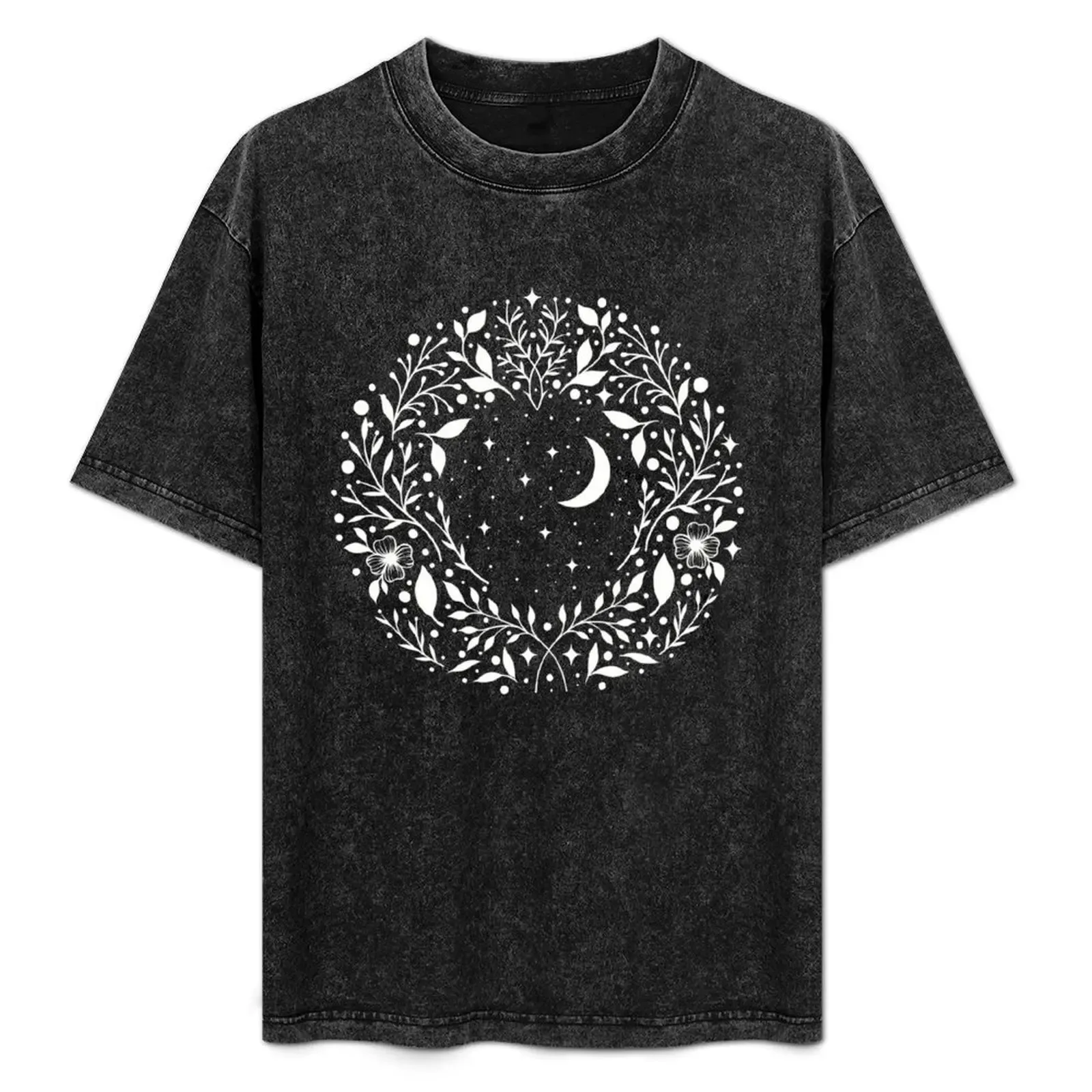 Night Garden Circle T-Shirt Basic Solid Color Short Sleeve Cotton Top - Aliexpress - FashionsVida
