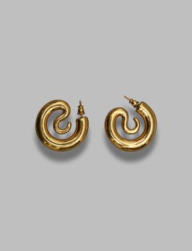 Serpent hoops small - made in italy