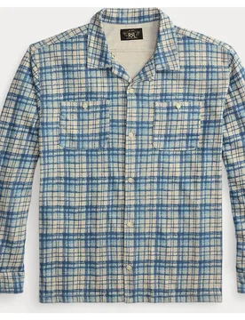 Sobrecamisa de hombre de algodón con bolsillos en el pecho Double RL - Polo Ralph Lauren - FashionsVida