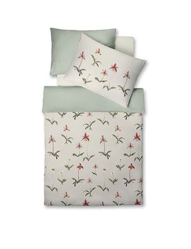 Satin Bettwäsche BED ART 70x90cm / 140x200cm hellgrün baby