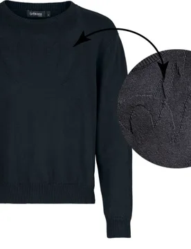 Gothic Strickpullover - Velum Noctis - S bis XXL - für Männer - Größe M - schwarz - Männer - male - Gothicana by EMP - FashionsVida