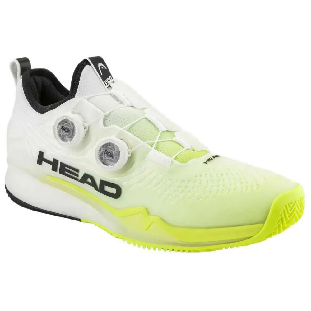 Endure Pro Boa Clay Shoes White / Yellow UK 10 - Head Racket - FashionsVida