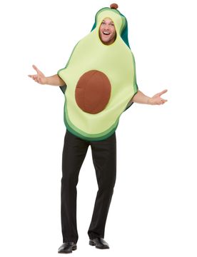 Avocado-Kostüm für Erwachsene Faschingskostüm grün-braun