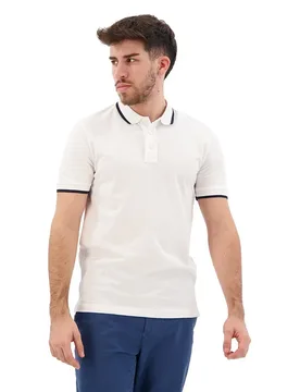 Polo à Manches Courtes Parlay 190 10241531 White M - BOSS - FashionsVida