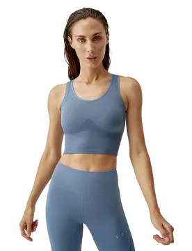 Top De Sport Mandira Medium Grey S - Born Living Yoga - FashionsVida