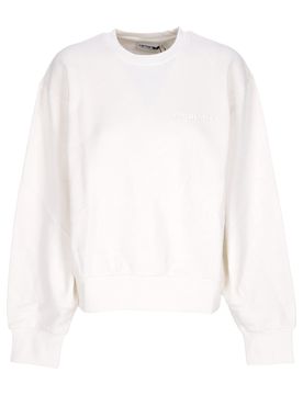 Felpa Leggera Girocollo Donna Akron Sweat Wax Garment Dyed
