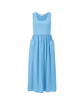 Richroyal Midikleid azul claro S - Richroyal - FashionsVida