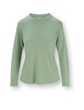 Maglietta a maniche lunghe TOM verde S - Studio - FashionsVida