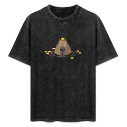 Capybara T-Shirt Casual Graphic Print Tee