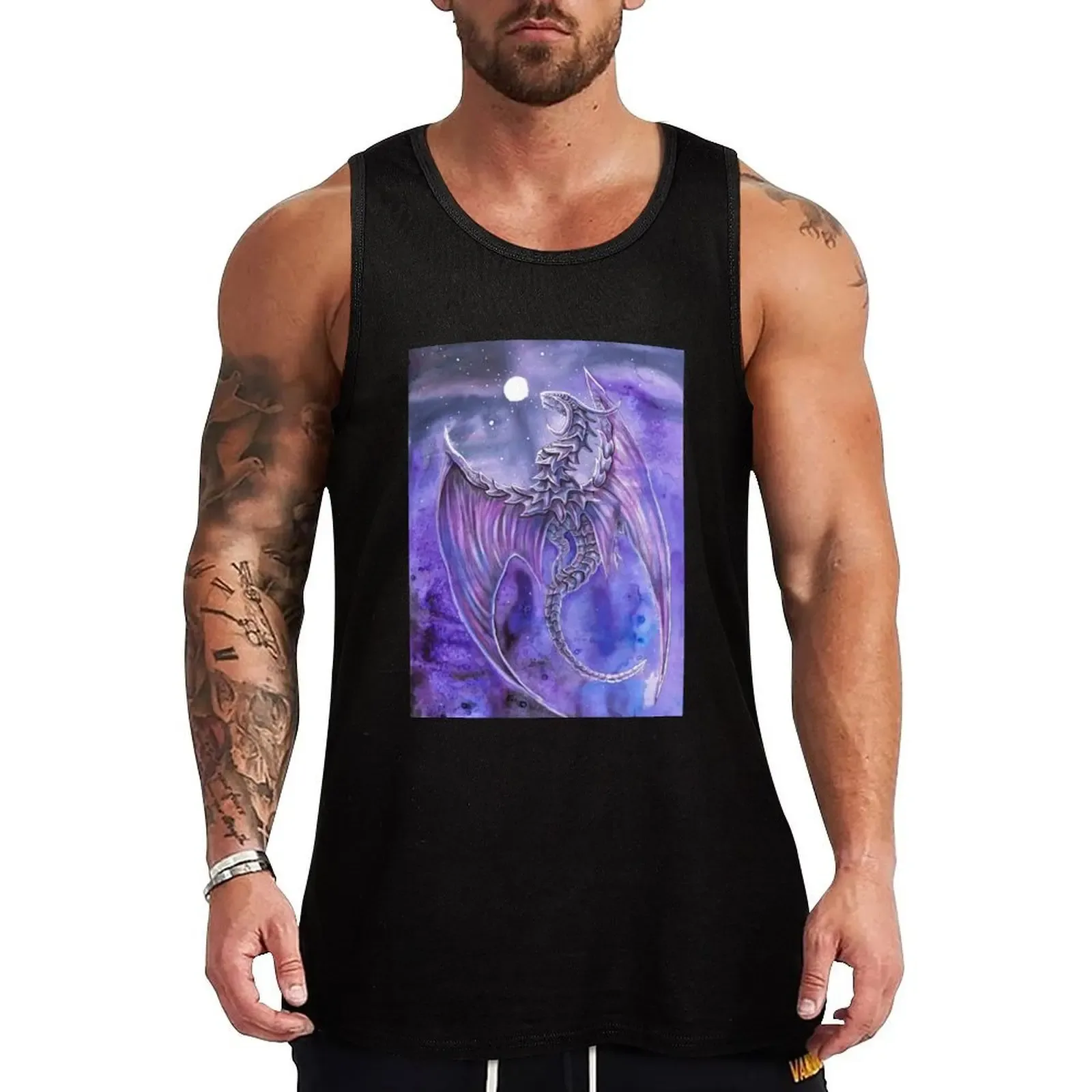 Violet Dragon Tank Top Performance Stretch Tank Top Athletic Workout Wear - Aliexpress - FashionsVida