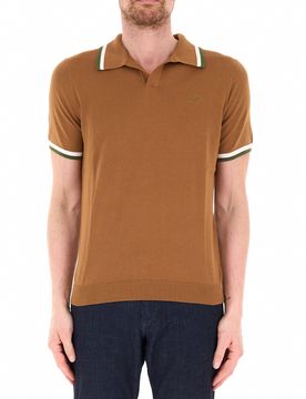 SUN68 Polo in maglia COGNAC L