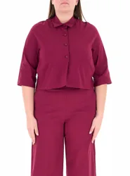 Blusa misto viscosa BORDEAUX M