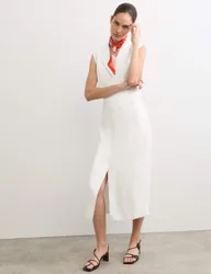 Midi Tailored Dress Ivory female