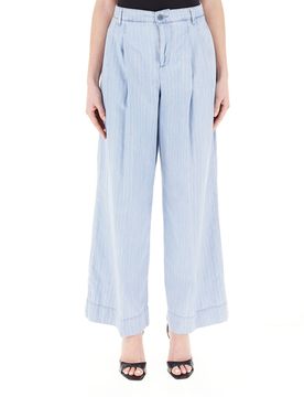 Pantalone pinces AZZURRO CHIARO 44