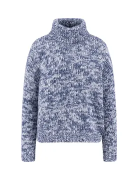Maglione A Collo Alto 251075 Aura Blue S