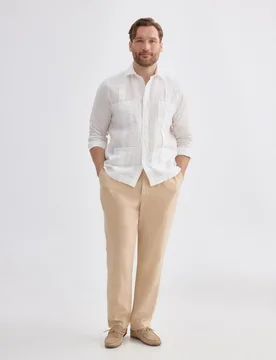 GUAYABERA DE LINO DE HOMBRE - Emidio Tucci - FashionsVida