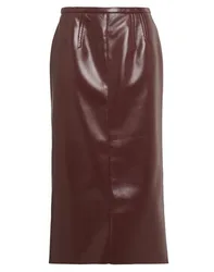 Falda midi Mujer Marrón chocolate 40 Mujer