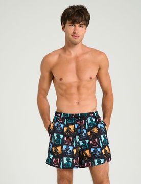 Pantaloncini mare Star Wars - nero