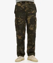 Superdry Herren Grün Weit Geschnittene Parachute Hose, Größe: 30/32