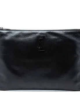 Grain De Poudre Monogram Monochrome iPad Case - Saint Laurent - FashionsVida