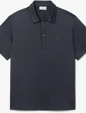 Polo de hombre bordado con cuello abierto y classic fit paris de manga corta - Lacoste - FashionsVida