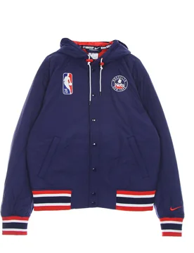 Giubbotto Uomo Nba Courtside Full Zip Jacket Bronet Blue Void/university Red - NIKE NBA - FashionsVida