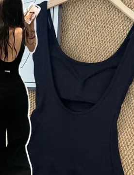 New Women American Style Backless Camisole With Built-in Chest Pad Anti slip Big U Neck Slim Fit Casual Versatile Tank Top - Aliexpress - FashionsVida