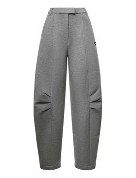 Pantaloni Cargo In Scuba Con Logo