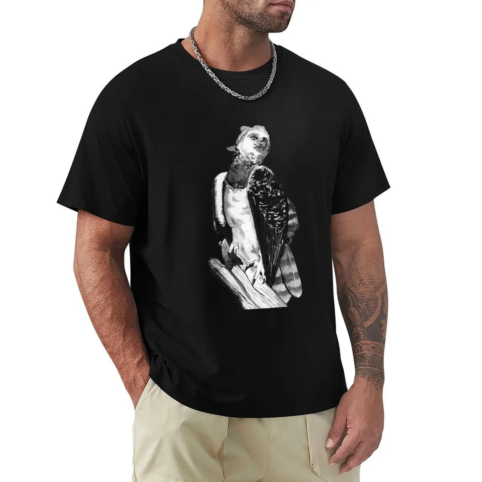 Harpy Eagle Ink T-Shirt Basic Solid Color Casual Tee Shirt - Aliexpress - FashionsVida