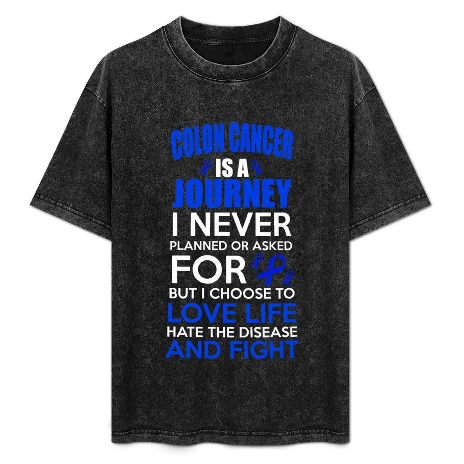 Support Colon Cancer Awareness T-Shirt Abstract Pattern Print Top - Aliexpress - FashionsVida