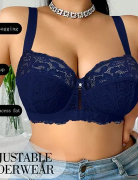 Pieza Sujetador con aros de encaje para mujer de talla grande - Shein - FashionsVida
