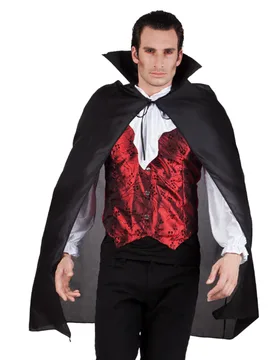 Halloween-Vampirumhang für Erwachsene schwarz - BOLAND BV - FashionsVida