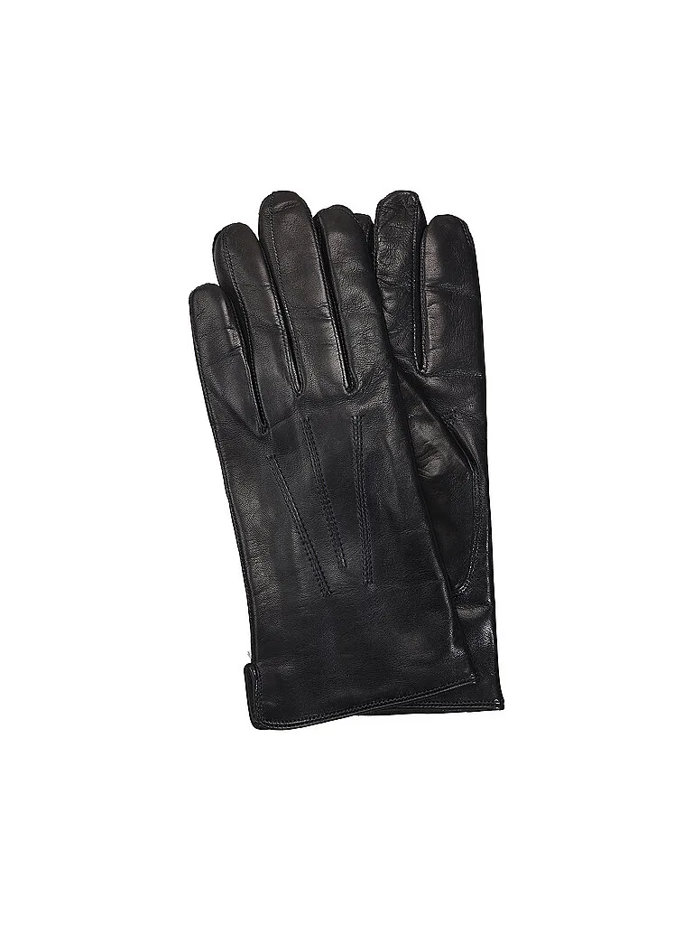 Gants en cuir bleu marine 9,5 - Tr-Handschuhe - FashionsVida