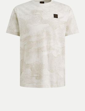 T-Shirt mit Allover-Print Beige 3XL