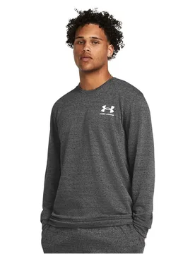 Sweat-shirt Rival Terry Lc Castlerock Light Heather / Onyx White S - Under armour - FashionsVida