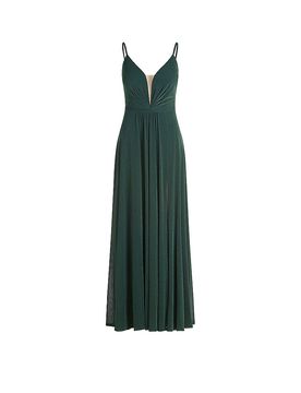 Vestido de noche verde oscuro 34