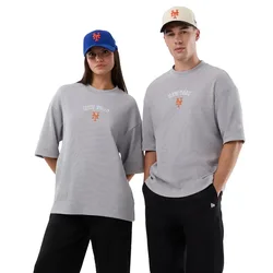 T-shirt à Manches Courtes Mlb Waffle Box New York Mets Grey XL