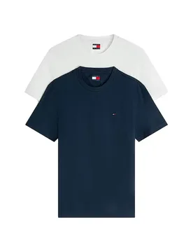 T-shirt à Manches Courtes Dm0dm20687 2 Unités Dark Night Navy / Ecru C1G L - Tommy Jeans - FashionsVida