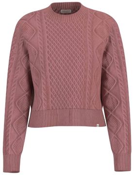Guess maglione rosa a trecce GJ W5BR09 Z0561 G64T