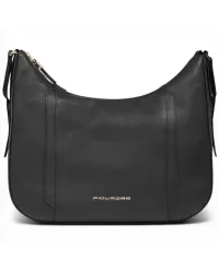Borsa a tracolla W92 Donna Nero in Pelle con Porta iPad mini