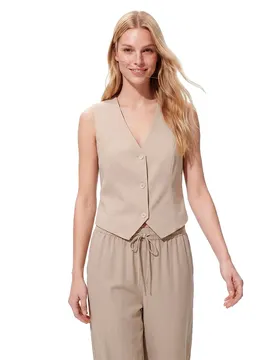 Pieces Gilet Bosella White Pepper M