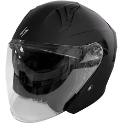 Casco Moto Jet RUN Nero Opaco taglia S