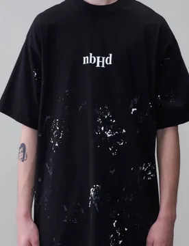 NBHD 25SS Vintage Splashed Ink Workwear Casual Short Sleeved Loose Trendy NELGHBDRHODD Men T-shirt - Aliexpress - FashionsVida