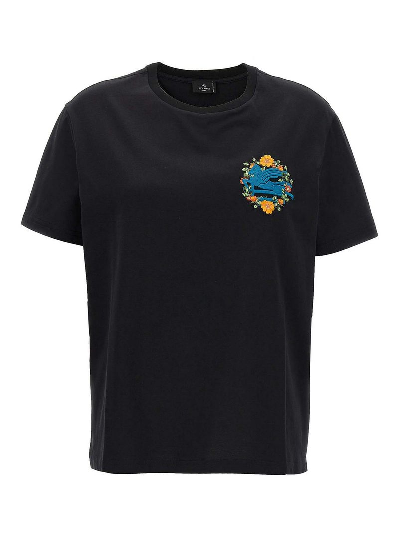 Etro T-shirt con ricamo logo
