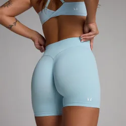 Short sin costuras Tempo para mujer de MP - cielo - XXL