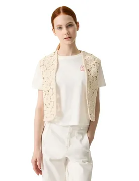 Gilet O262454 Knitted Ecru 14-15 Années Fille - Garcia - FashionsVida