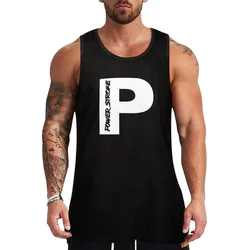 PowerStroke White Tank Top Basic Cotton Tank Top Non-Shrink Casual Sleeveless