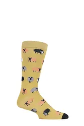 Pair Multi Fair Trade Bamboo Sheep Socks Unisex 7-12 Mens - - Multi Coloured - Size: 7-12 Mens