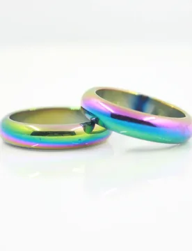 Fashion Jewelry Grade A Quality 6 mm Width cambered surface Hematite Rings rainbow ( 50 Pieces ) HR1005-1 - Aliexpress - FashionsVida