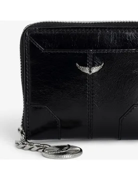 Zadig & Voltaire - Monedero de mujer mini en cuero charol vintage - Zadig & Voltaire - FashionsVida